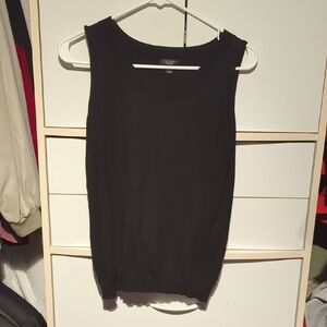 Vintage Talbots Black Fitted Tank Top Sleeveless